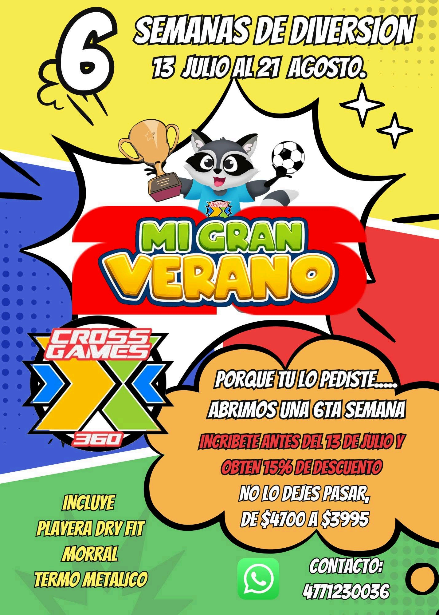 Instalaciones y actividades de Cross Games en León, Guanajuato