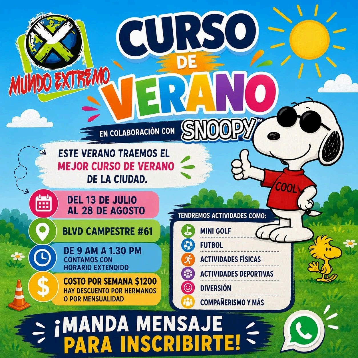 Instalaciones y actividades de XKids en Mundo Extremo en León, Guanajuato